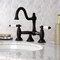 Kingston Brass KS3915PL Restoration Bathroom Bridge Faucet, Oil Rubbed Bronze KS3915PL - alternate 2